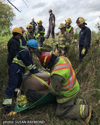 first responders from Fire, Police and EMS, learning invaluable lessons