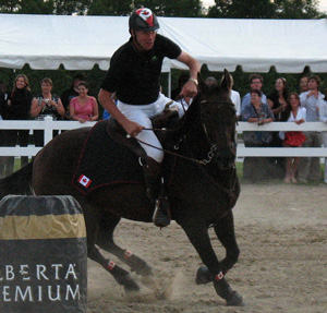 Ian Miller barrel racing image